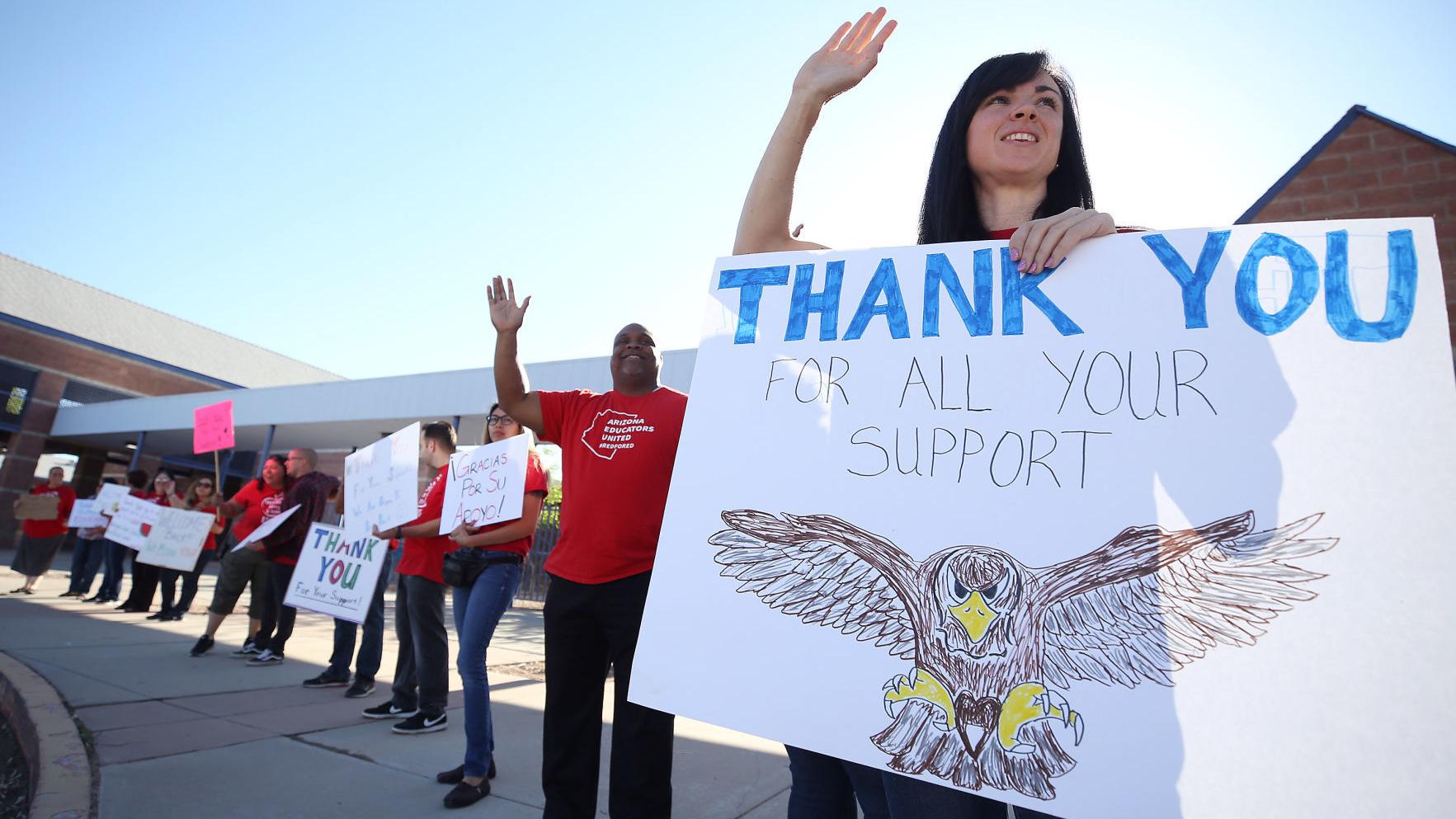 Arizona teachers did not walk out on you; they walked out for you